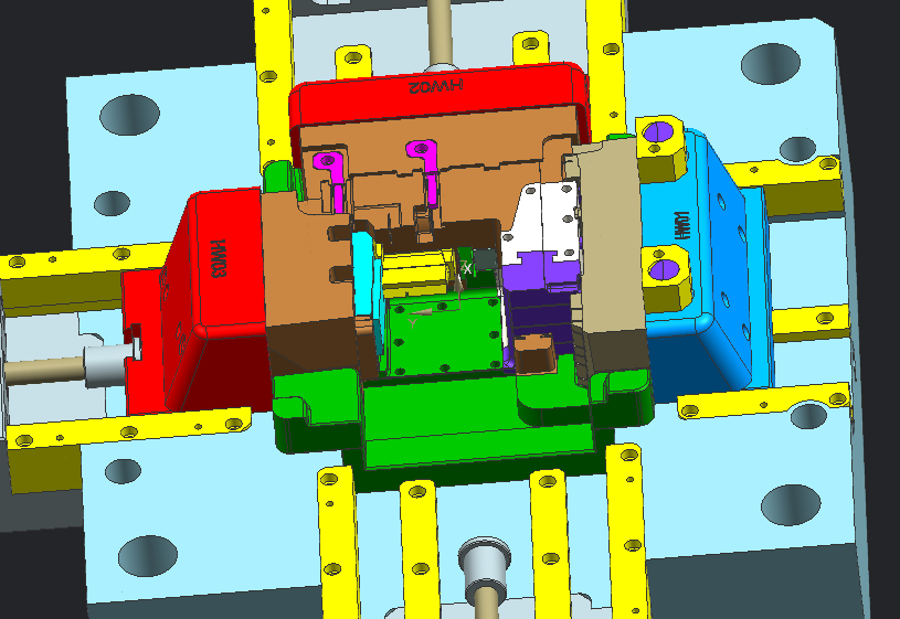 日系打印机主体复杂模具设计